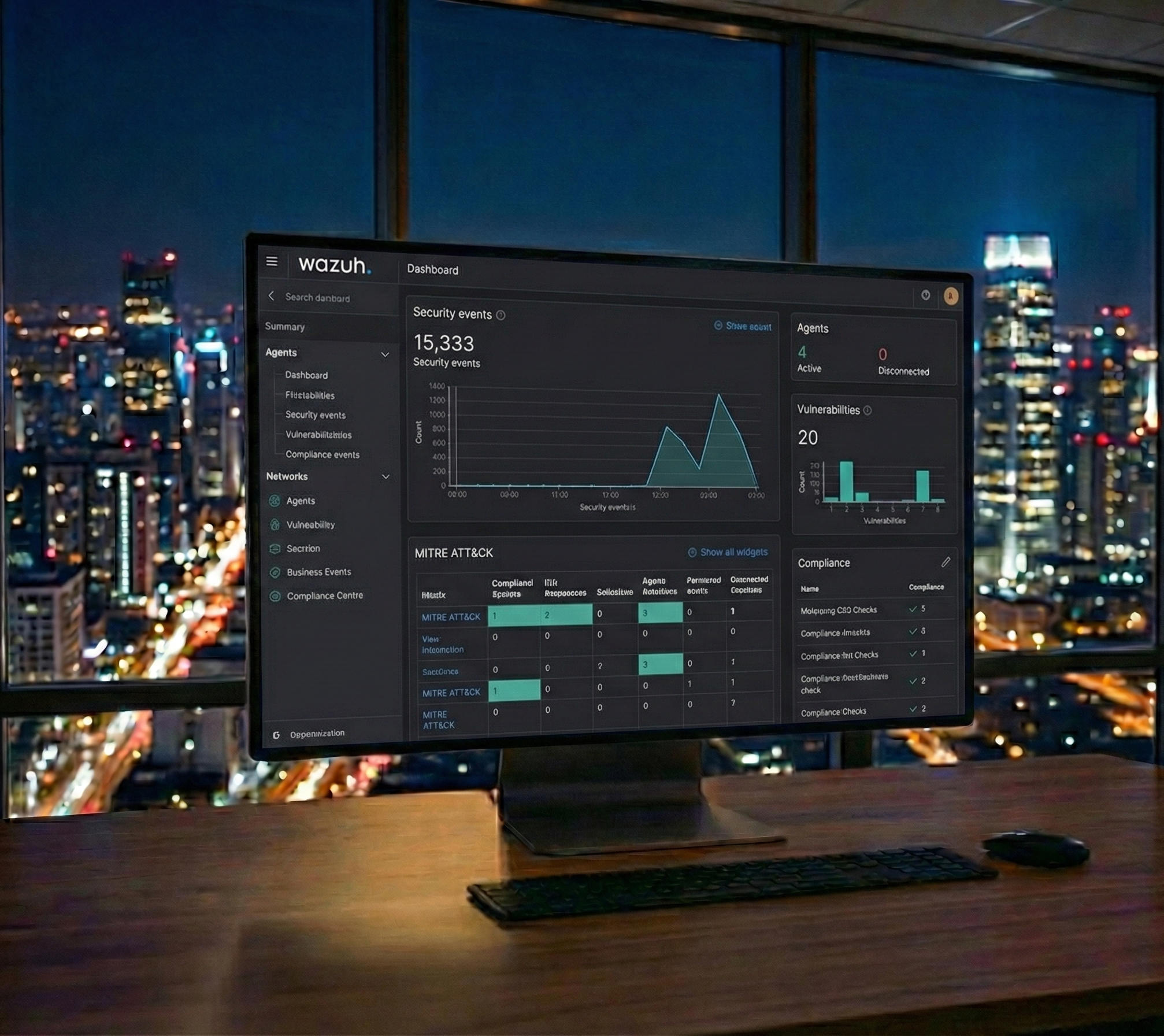 Wazuh Security Dashboard